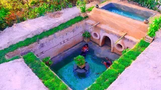 Build Best Swimming Pool With The Most Secret Ancient Underground Temple