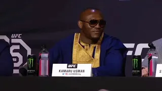 Colby Covington & Kamaru Usman Arguing At Press Conference | UFC 268 ￼