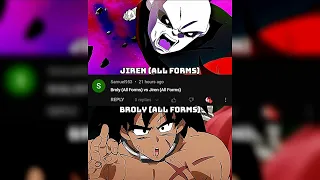Broly (All Forms) Vs Jiren (All Forms)