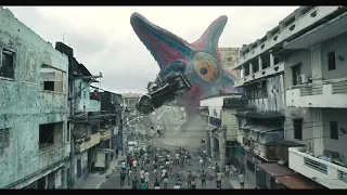 THE SUICIDE SQUAD fight scene with star fish in Hindi