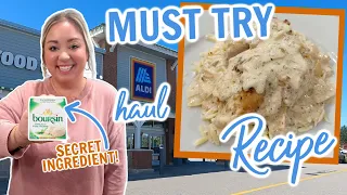 NEW FAVORITE SUPER EASY CHICKEN DINNER RECIPE | FALL ALDI HAUL | BEST DINNER IDEA | FALL COOKING