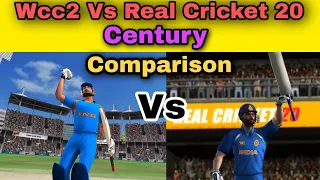 Real Cricket 20 Vs Wcc2 Century (Comparison) | Rc20 Vs Wcc2