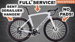 How We Saved This Specialized Tarmac! Full Rebuild! Sram 2023 Road Bike Restoration Service!