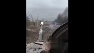 IMPRESSIVE: A Russian T-80BV tank was destroyed by Javelin ATGM.