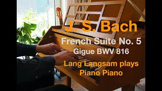 J. S. Bach - French Suite No. 5, G major - Gigue BWV 816 #bach #baroque #classic #glenngould