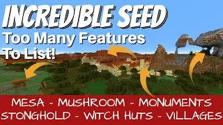 The BEST Minecraft Seed Tour: This Seed is SO Exciting, Everything SO CLOSE together (Avomance 2020)