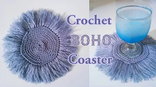 How to Crochet Boho Coaster | DIY Crochet Placemats