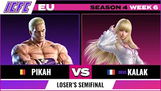 Pikah (Geese) vs. Kalak (Lili) Losers Semifinal - ICFC EU Tekken 7 Season 4 Week 6