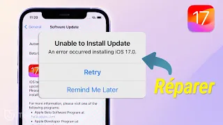 Impossible d'installer la mise à jour iOS 17 ？ Solutions !!!