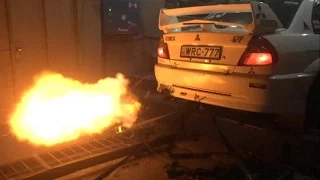 Crazy Anti Lag Evo Shooting Flames