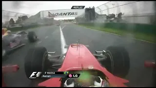 Felipe Massa onboard start Australian GP 2010