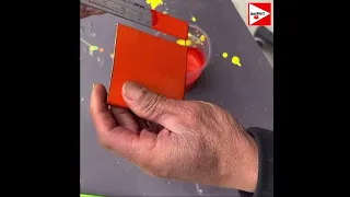 He mixes automotive paint colors exactly like a machine, it's amazing // SHORTBITES2