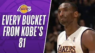 EVERY BUCKET From Kobe Bryant's 81-PT Performance!