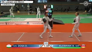 2020 135 T32 16 M F Individual Bonn GER WC RED KLEIBRINK GER vs DOSA HUN