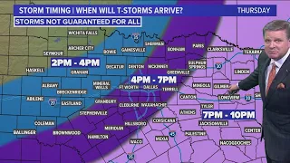 DFW Weather | Risk of severe weather Thursday afternoon into evening in 14 day forecast