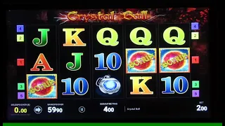 Crystal Ball Freispieljagd auf 2€ am Spielautomat! Bally Wulff Tr5 BONUSGEWINNE