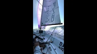 Downwind in 25+ knots on J70