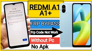 Mi REDMI A1 FRP BYPASS Android 12 | Mi A1+ Google Account Remove (2023) || #frp #frpbypass #xiaomi