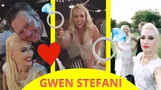 Gwen Stefani & Blake Shelton at Pal's wedding in Texas💝💍