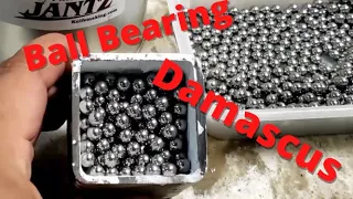 Forging A Knife From 1000 Ball Bearings - Canister Damascus