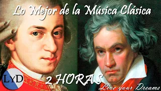 2 HORAS de la Mejor Música Clásica 🎻 Mozart, Beethoven, Bach 🎼 Música Clásica Piano Violin