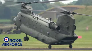 Incredible British RAF Chinook Helicopter Display @ RAF Cosford 2023 [4K]