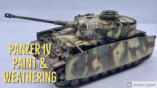 Paint PanzerIV Ausf G 1/35 3 tone tank Camo tutorial #zvezda
