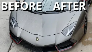 $450,000 Dirty Lamborghini Gets First Wash in 180 DAYS!