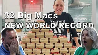 British Family React! Most Big Macs Ever Eaten by One Person | Joey Chestnut Sets New World Record