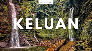 KELUAN WATERFALL, Long San Sarawak | The Three Sisters waterfall!! JUH KITA PEGI!!