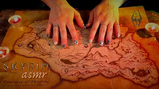 ASMR ◦ Tracing/Examining a Map of Skyrim & Gently Whispering (Elder Scrolls Cartography)