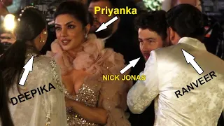 Priyanka Chopra And Nick Jonas Meet Ranveer Singh & Deepika Padukone | #nickyanka  #deepveer