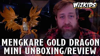 Mengkare Gold Dragon Mini Unboxing/Review (WizKids Pathfinder Battles) | Nerd Immersion