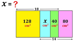 Find X | Calculate area of the Blue shaded rectangle | Important Geometry skills explained