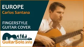 Carlos Santana. Europe. Guitar Cover (Fingerstyle)