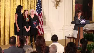 Caldera Accepts National Arts and Humanities Youth Program Award from First Lady Michelle Obama