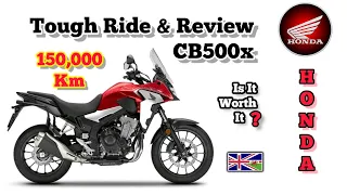 Honda CB500x | Ride & Review | Tough Ride Honest Review | 150,000km | Bykersam 🇬🇧