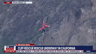 Dramatic cliff rescue in California | LiveNOW from FOX