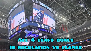 ALL 4 LEAFS GOALS IN REGULATION Vs Flames Nov 10th 2023 (READ DESC)