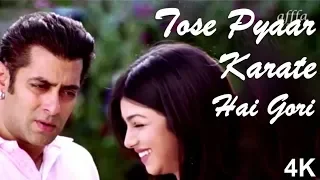 Tose Pyar Karte Gori | Salman Khan | Ayesha Takia | New 4K Video Full Song | HD Sound | Wanted