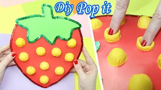 POP IT своими руками / Летний Антистресс Клубничка / Пупырка своими руками / TikTok fidget toys