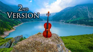 Heavenly Music 🎻  Relaxing Violin, Cello & Piano Instrumental 🎻 Alps 4k 🎶 Version 2