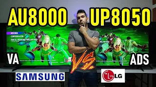 Samsung AU8000 (Panel VA) vs LG UP8050 (Panel ADS) - Televisores 4K Smart con HDR