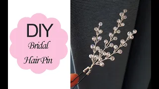 DIY Bridal Hair Pin | TUTORIAL Wedding Hairpin |How to make Handmade Hair Accessories| #diy deyutzky