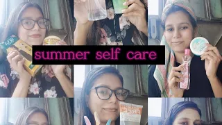 summer self care routine 🌞☀️|haircare, skin care,  de-tan ||