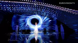 Eurovision 2015 Russia live FINAL HD-Polina Gagarina-A Million Voices 2nd place at ESC 2015