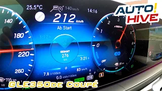 Tachovideo Mercedes GLECoupé 350de 9G (C167) 0-100 kmh kph 0-60 mph Beschleunigung Acceleration