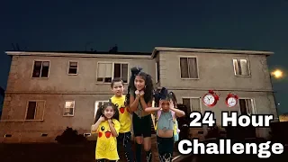 24 HOUR OVERNIGHT CHALLENGE IN ABANDONED HOUSE! WE FOUND A HIDDEN TREASURE | Familia Diamond