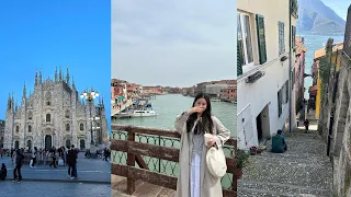 italy travel vlog !! 4 days in milan, lake como, and venice