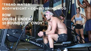 "Tread Water" Conditioning WOD | Row + Double Unders + 10 Rounds of "Cindy"